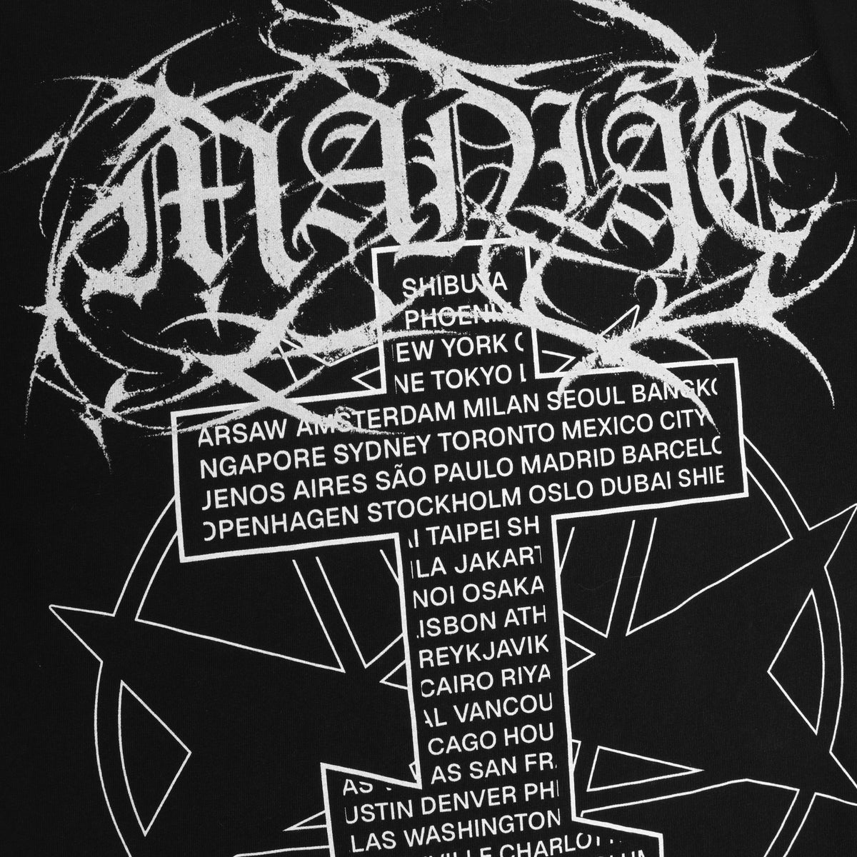 SACRAMENT WORLD TOUR T-SHIRT (BLACK)