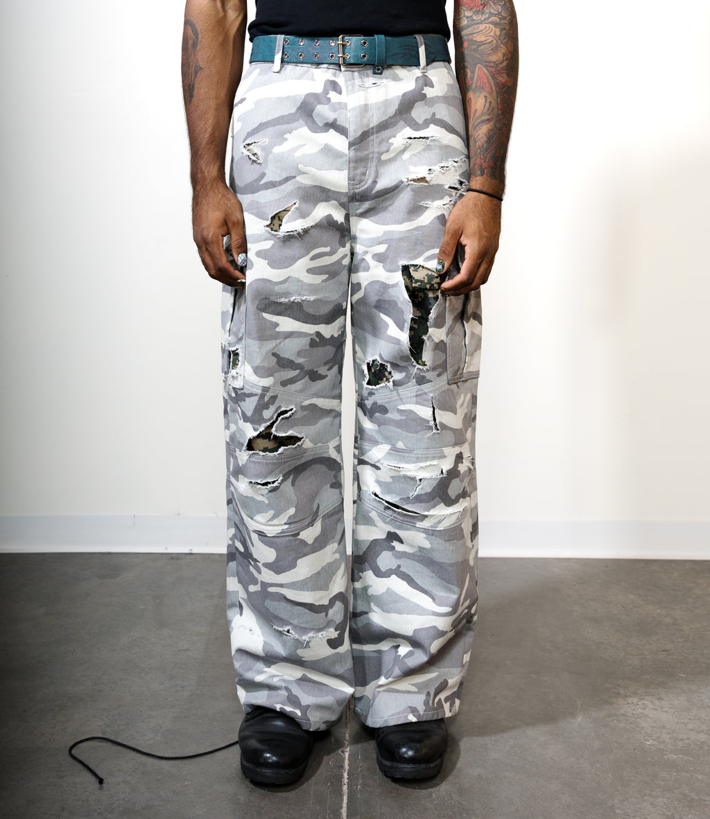Baggy Double-Layered Cargo Pants