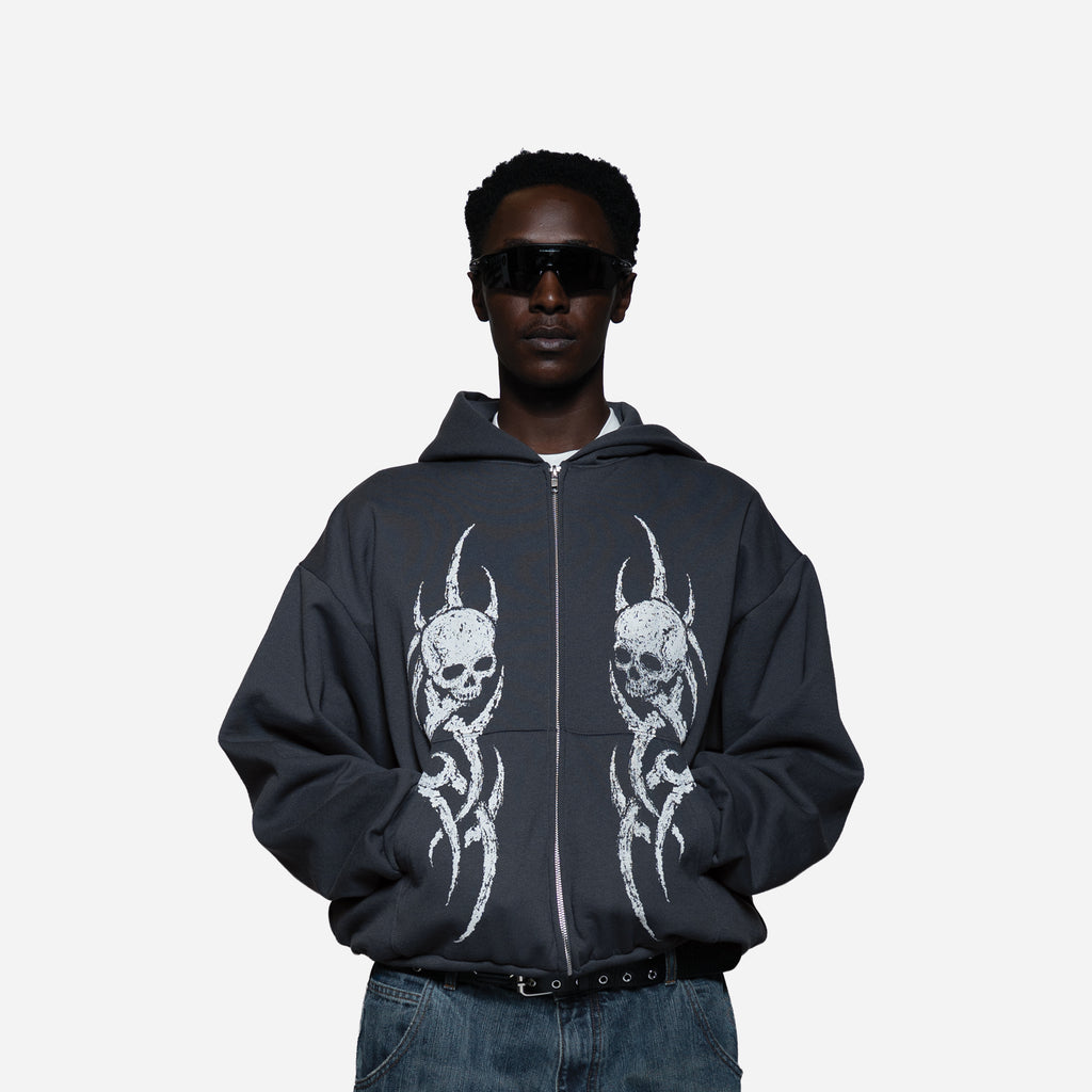 Skull Zip-Up 02/02